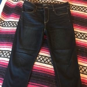 AE dark washed Jeggings